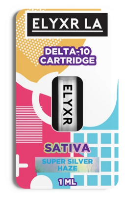 Delta 10 Cartridge- Super Silver Haze - Elyxr