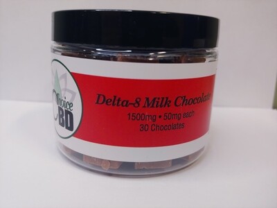 Delta 8 Chocolate Cubes 50mg - Choice Extraction