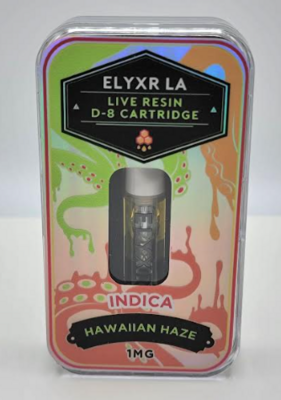 Delta 8 Hawaiian Haze Live Resin 1ml Cart - Elyxr