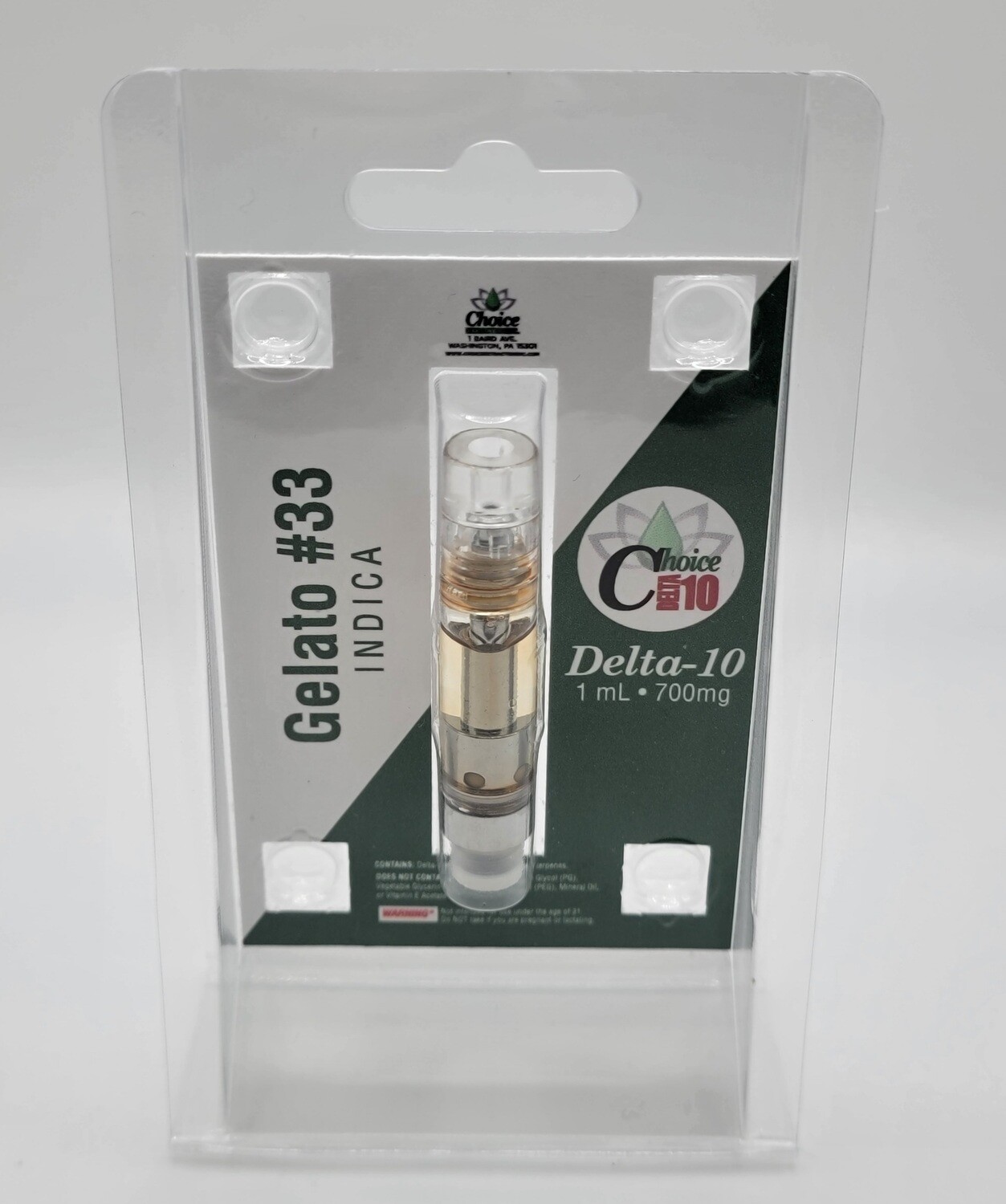 Delta 10 Gelato Cartridge 1ml - Choice Extraction