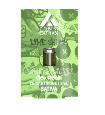 Delta 8 Lime Skunk Blackout Blend 2g Cart- Extrax