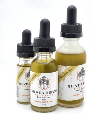 CBD / CBDa Tangie Tincture - Silver Birch