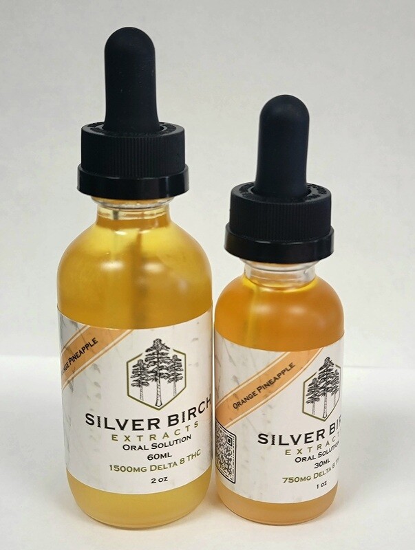 Delta 8  Orange Pineapple Tincture - Silver Birch