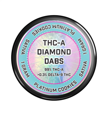 THC-A Diamond Dabs Platinum Cookies 1g- Elyxr LA