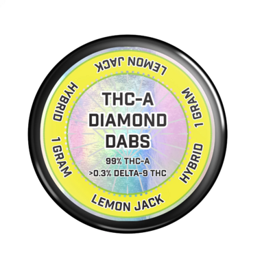 THC-A Diamond Dabs Lemon Jack 1g- Elyxr LA