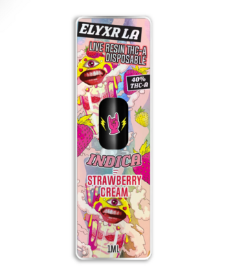 THCa Strawberry Cream 2mL Disposable - Elyxr