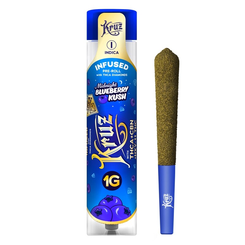 THCa + CBN Blueberry Kush Diamond Joint 1g - Kruz