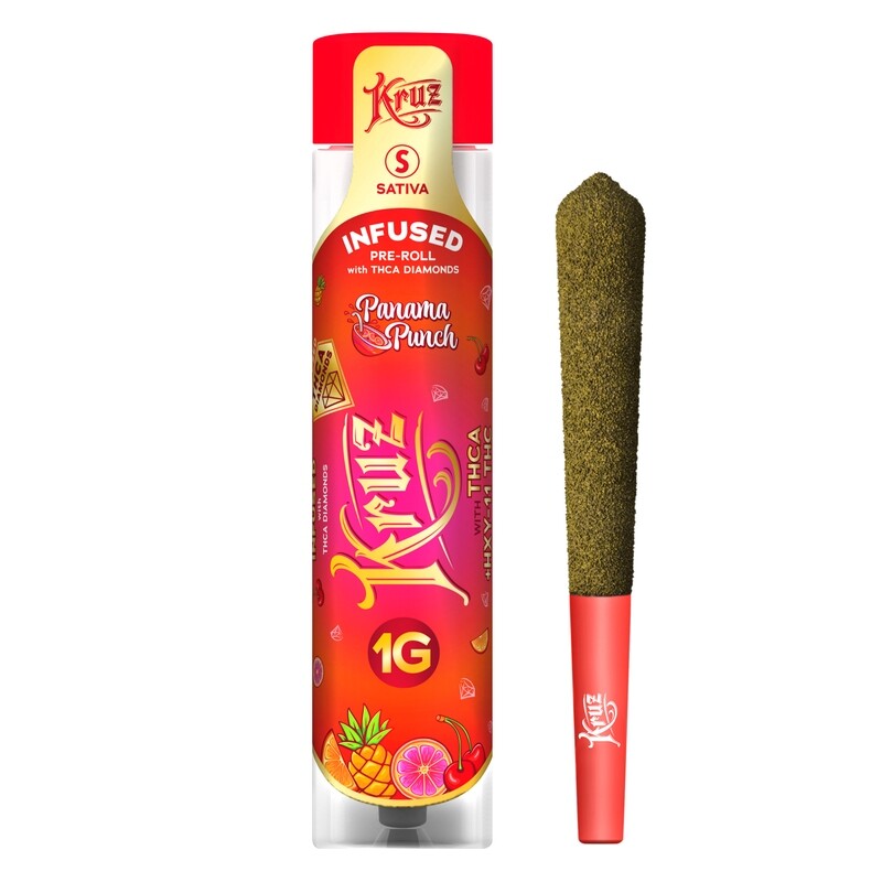 THCa infused Panama Punch Diamond Joint 1g - Kruz
