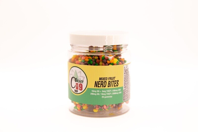 Delta 9, CBD & THCP Nerd Bites- 10mg 20ct- Choice Extraction