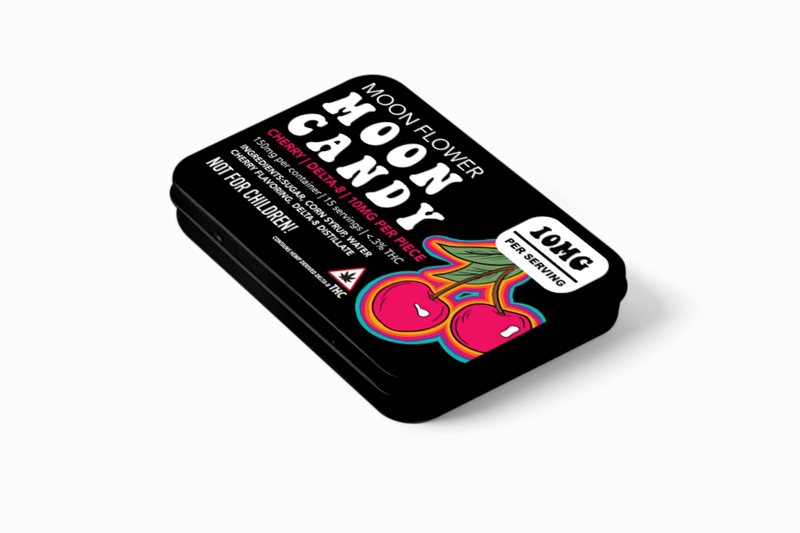 Delta 8 Cherry Moon Candy 10mg- Moon Flower