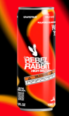 Delta 9 Grapefruit - Wild Hare Seltzer - 10mg - Rebel Rabbit