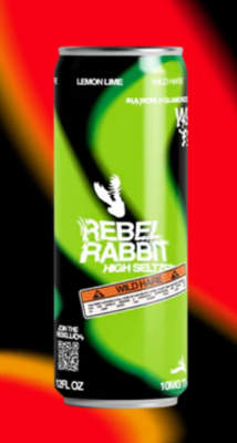 Delta 9 Lemon Lime Wild Hare Seltzer - 10mg - Rebel Rabbit