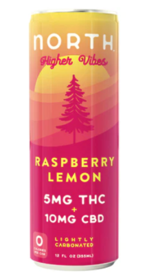 Higher Vibes Raspberry Lemon Seltzer 5mg - North