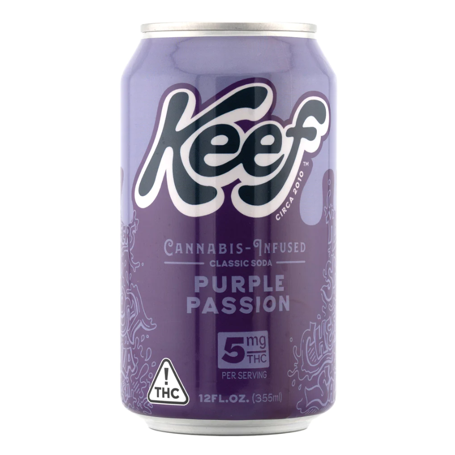 Keef 5mg THC Soda – Purple Passion – Edibles – Black Bear Hemp Dispensary