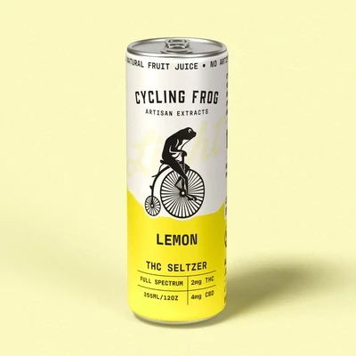 Delta 9 Lemon LIGHT Seltzer 2mg - Cycling Frog