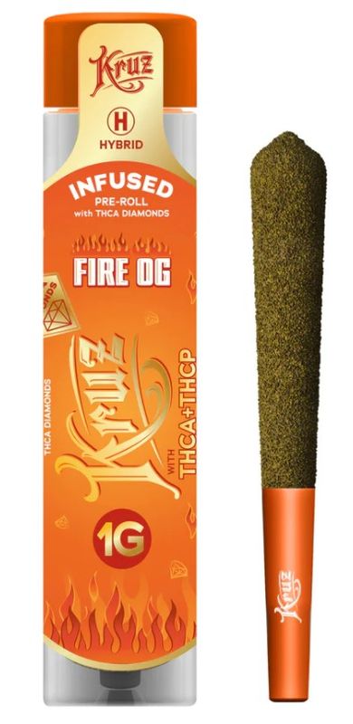 THCa Infused Fire OG Diamond Joint 1g - Kruz