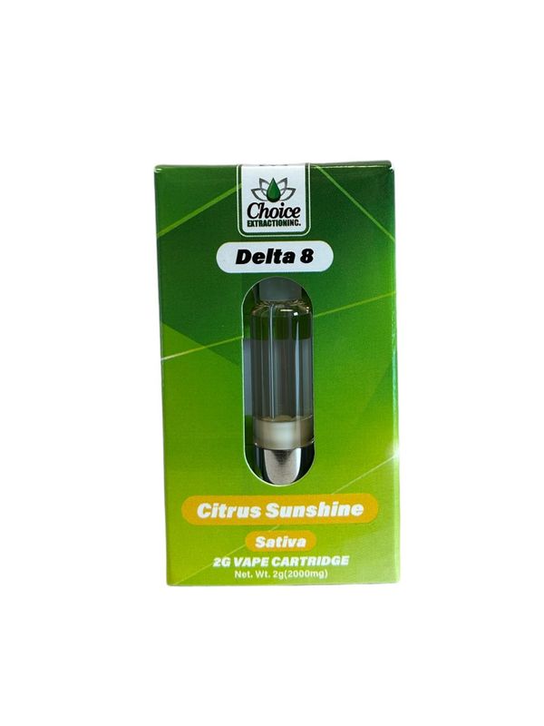 Delta 8 Citrus Sunshine Cartridge 2ml - Choice