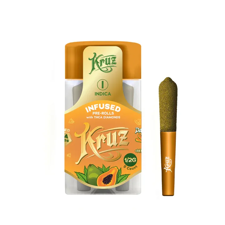 THCa Infused Papaya OG Diamond Joint 1/2g 5ct - Kruz