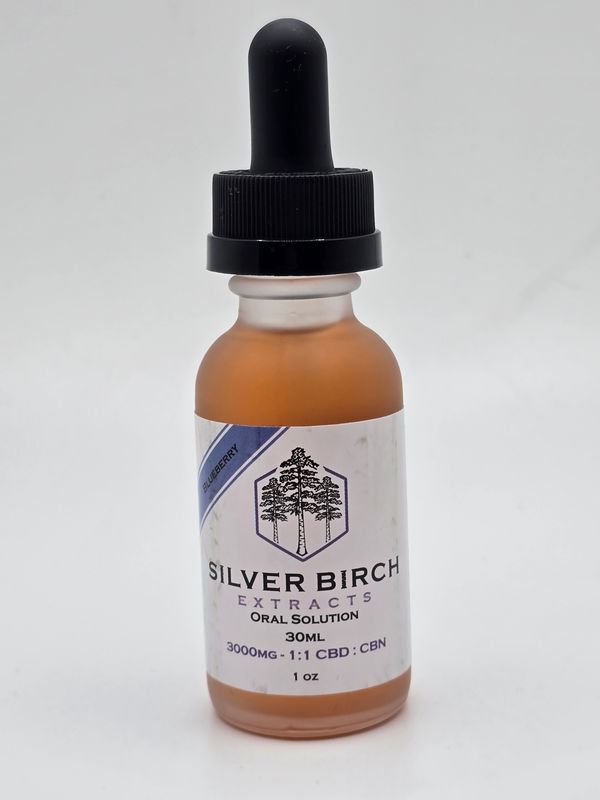 CBN / CBD Blueberry Tincture 3000mg - Silver Birch 