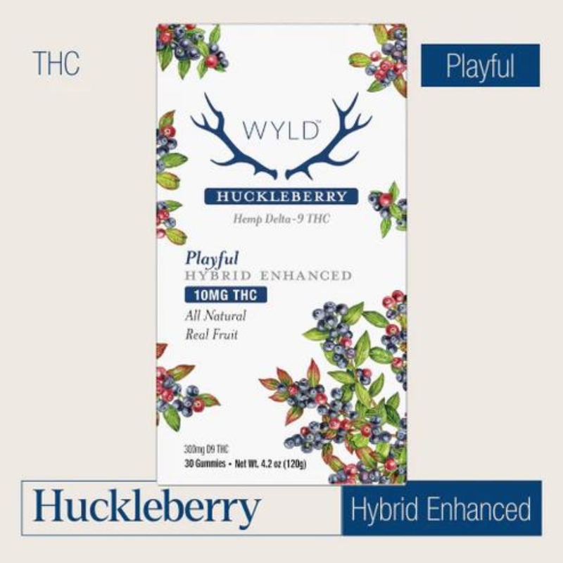 Delta 9 Huckleberry Gummies 10mg 30ct - WYLD