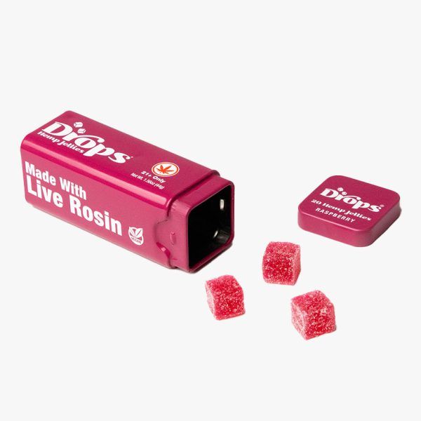 CBD 10:1 Rosy Raspberry Jellies- 10mg- 20ct- Drops