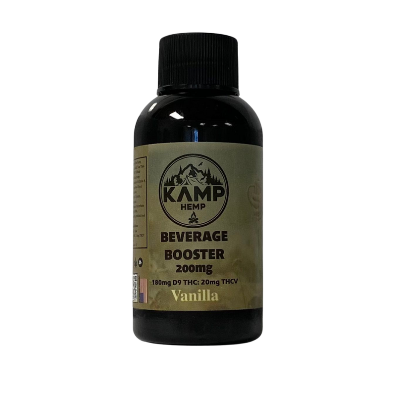 Delta 9 and THCV Beverage Booster 200mg Vanilla- KAMP