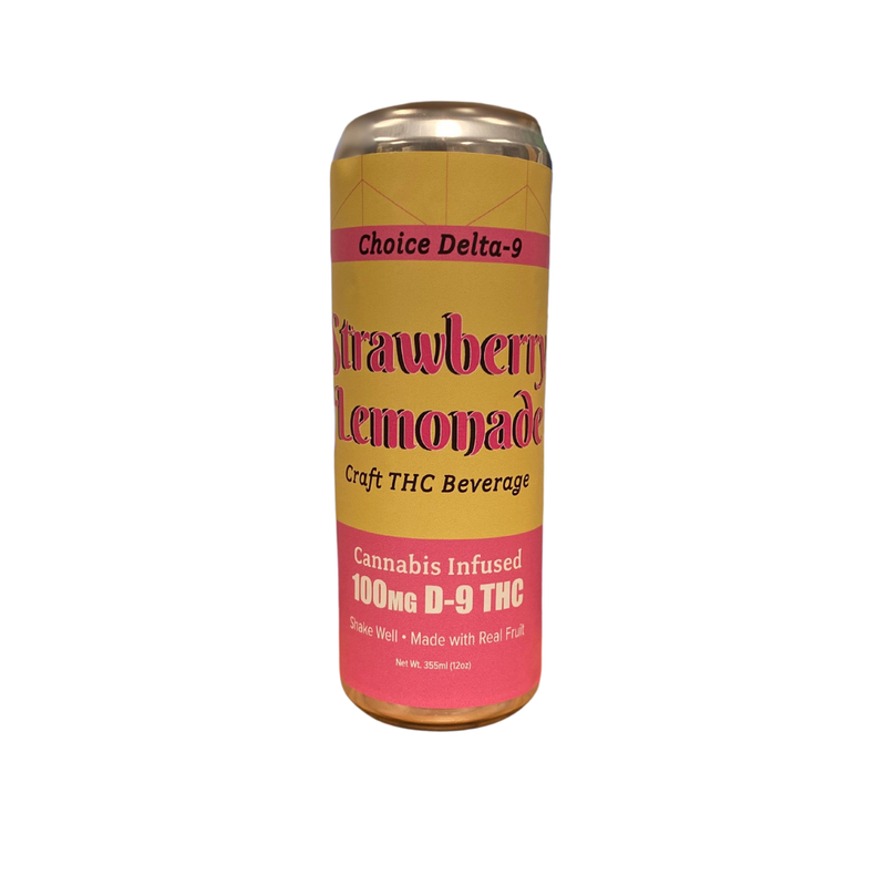 Delta 9 Strawberry Lemonade Craft Beverage 100mg - Choice