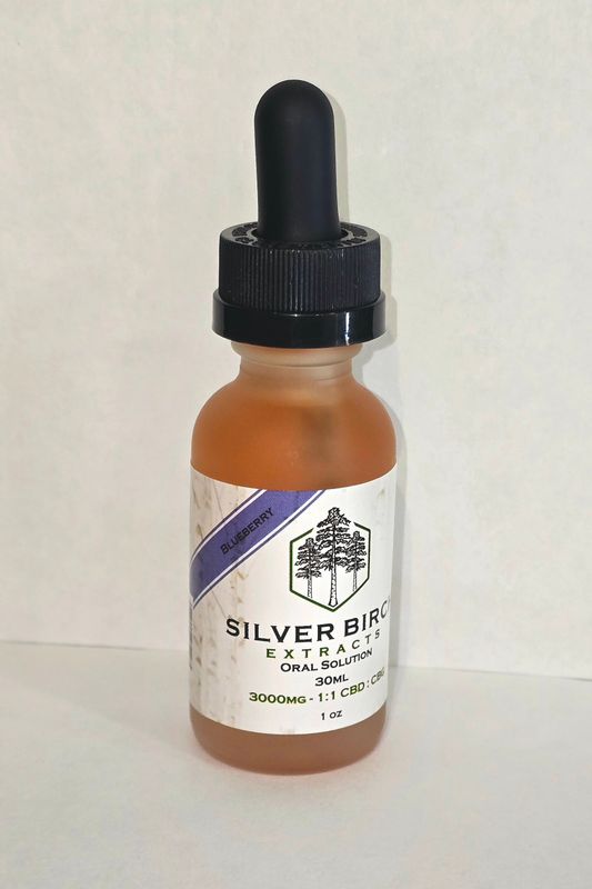 CBG / CBD Blueberry Tincture 3000mg - Silver Birch 