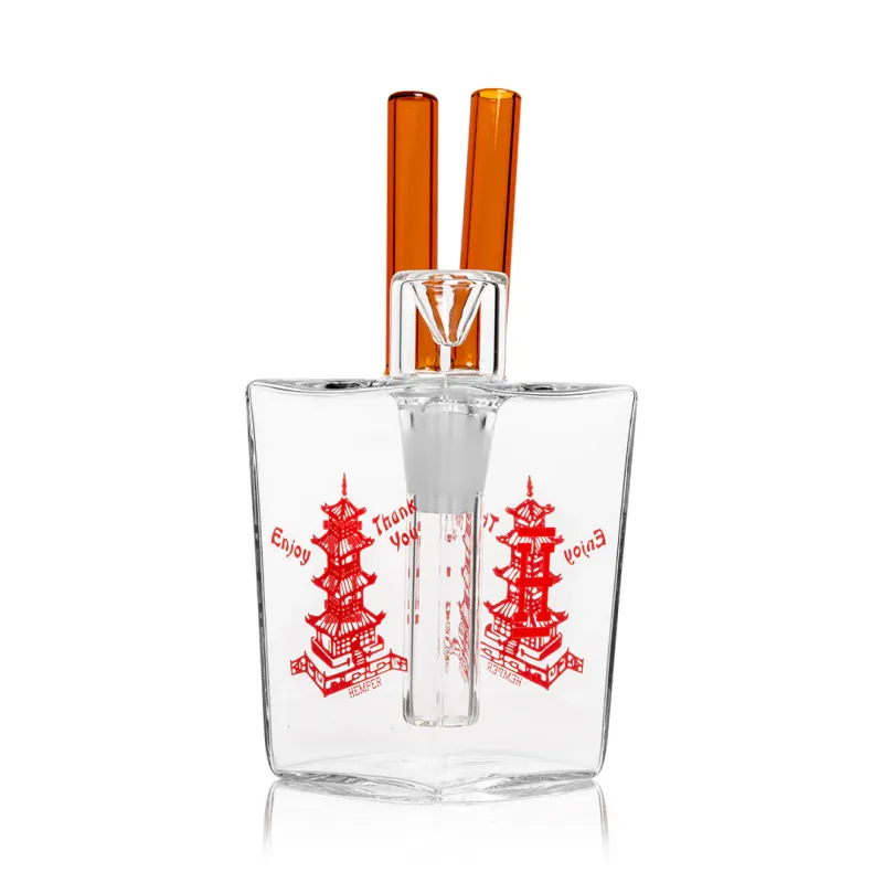 7" Chinese Takeout Bong-MJ