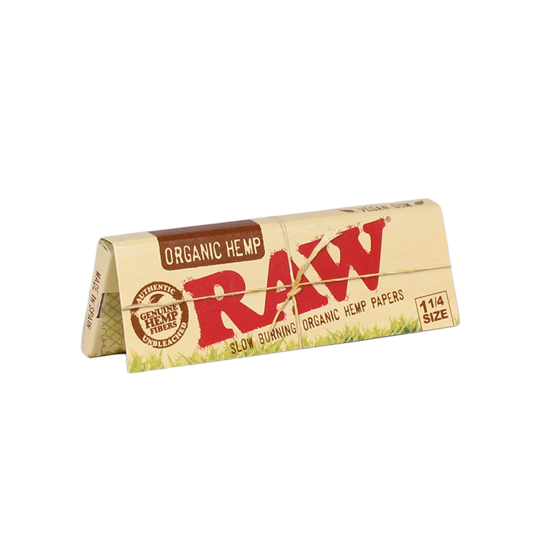 Raw 1 1/4 Organic Hemp Rolling Papers 