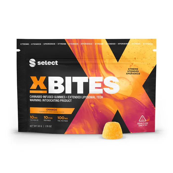 Delta 9 XBites Orange 10mg Gummies - Select