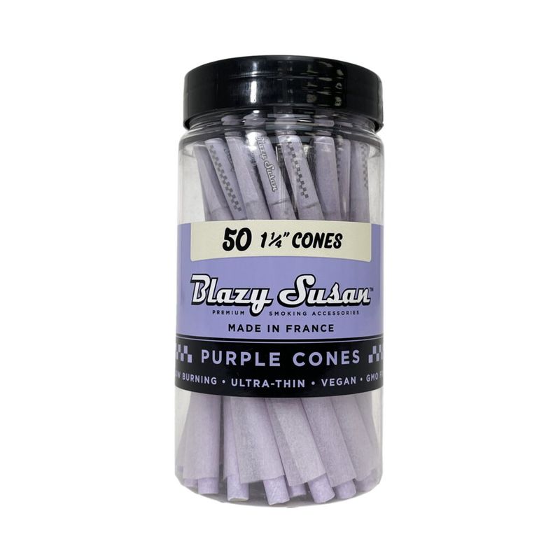 Blazy Susan 1-1/4 Purple Cones 50ct Jar