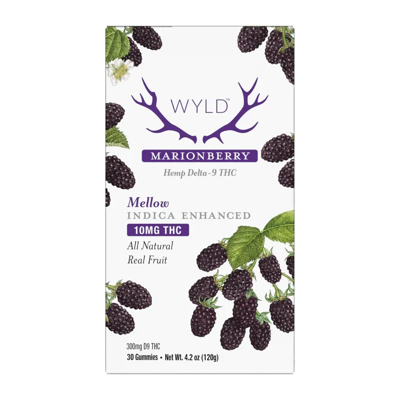 Delta 9 Marionberry Gummies 10mg 30ct - WYLD
