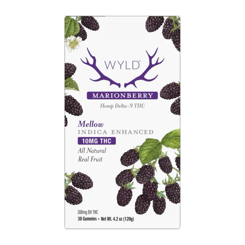 Delta 9 Marionberry Gummies 10mg 30ct - WYLD