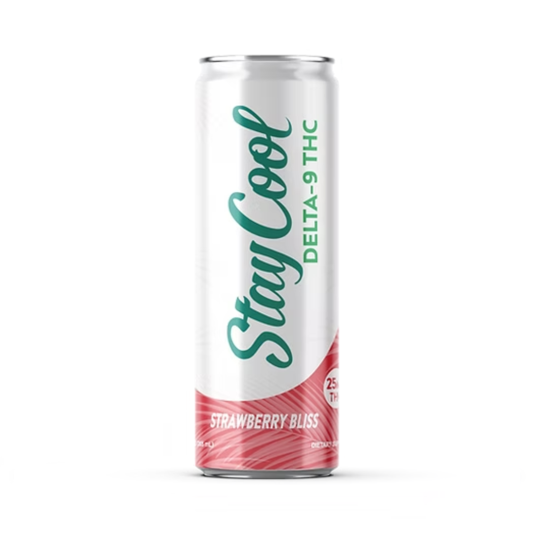 Delta 9 Strawberry Bliss 25mg Seltzer | Stay Cool