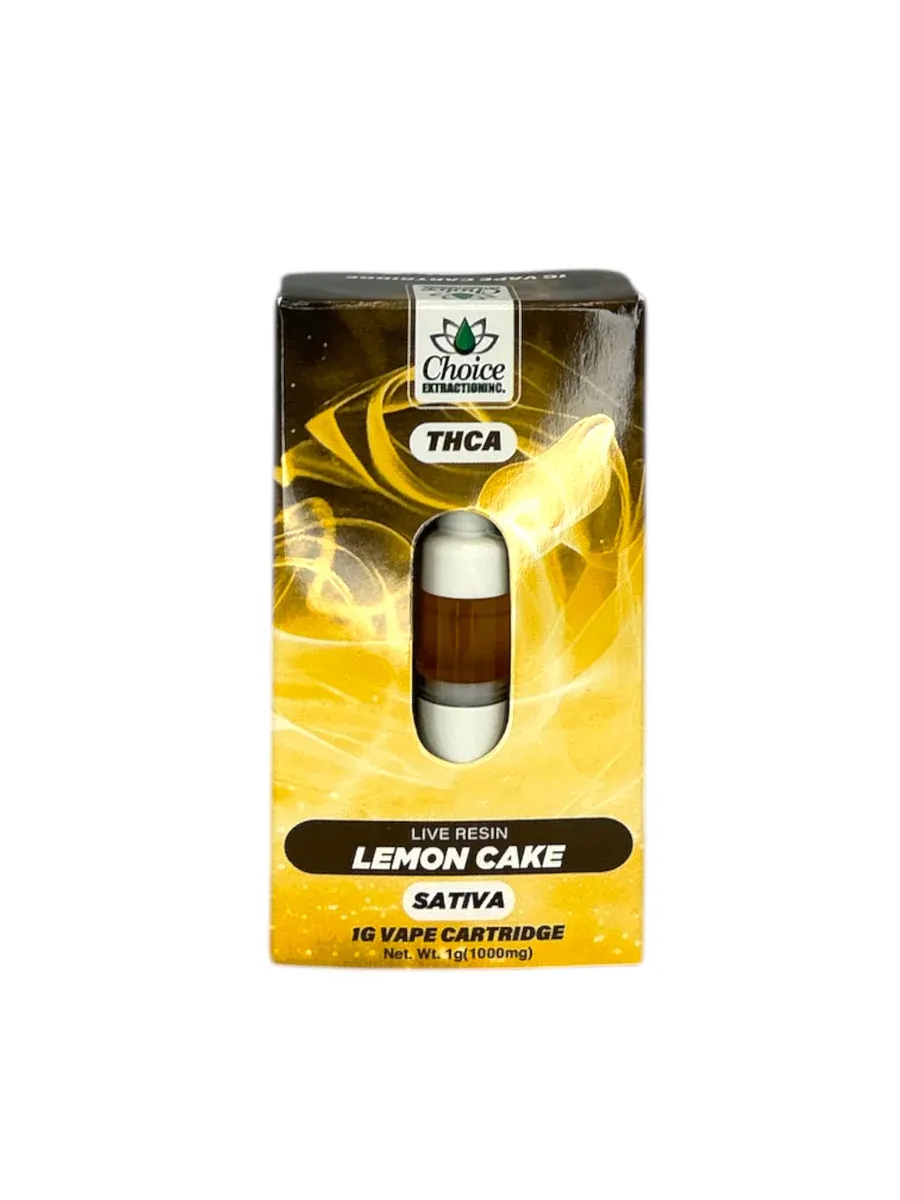 THCa Live Resin Lemon Cake 1g Cart - Choice