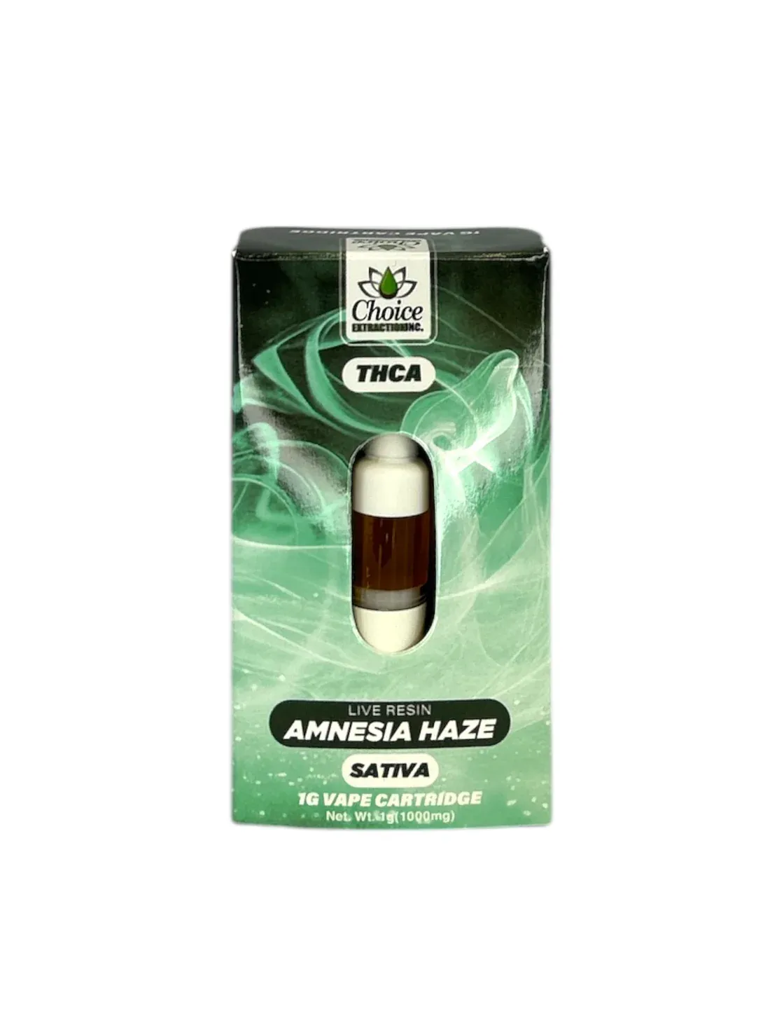 THCa Live Resin Amnesia Haze 1g Cart - Choice