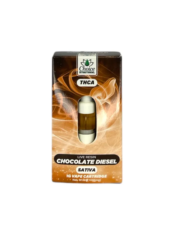 THCa Live Resin Chocolate Diesel 1g Cart - Choice