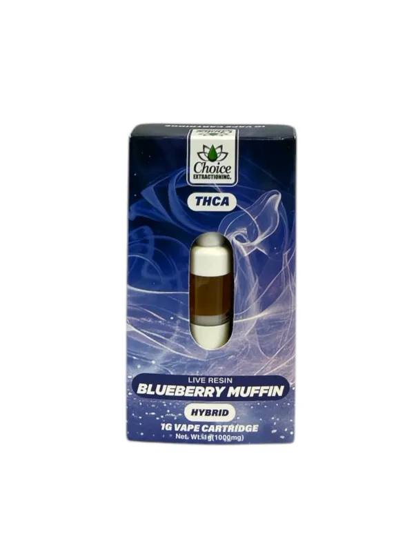 THCa Live Resin Blueberry Muffin 1g Cart - Choice