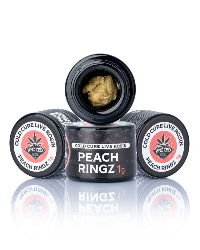 THCa Peach Ringz Cold Cure Live Rosin 1g | WNC