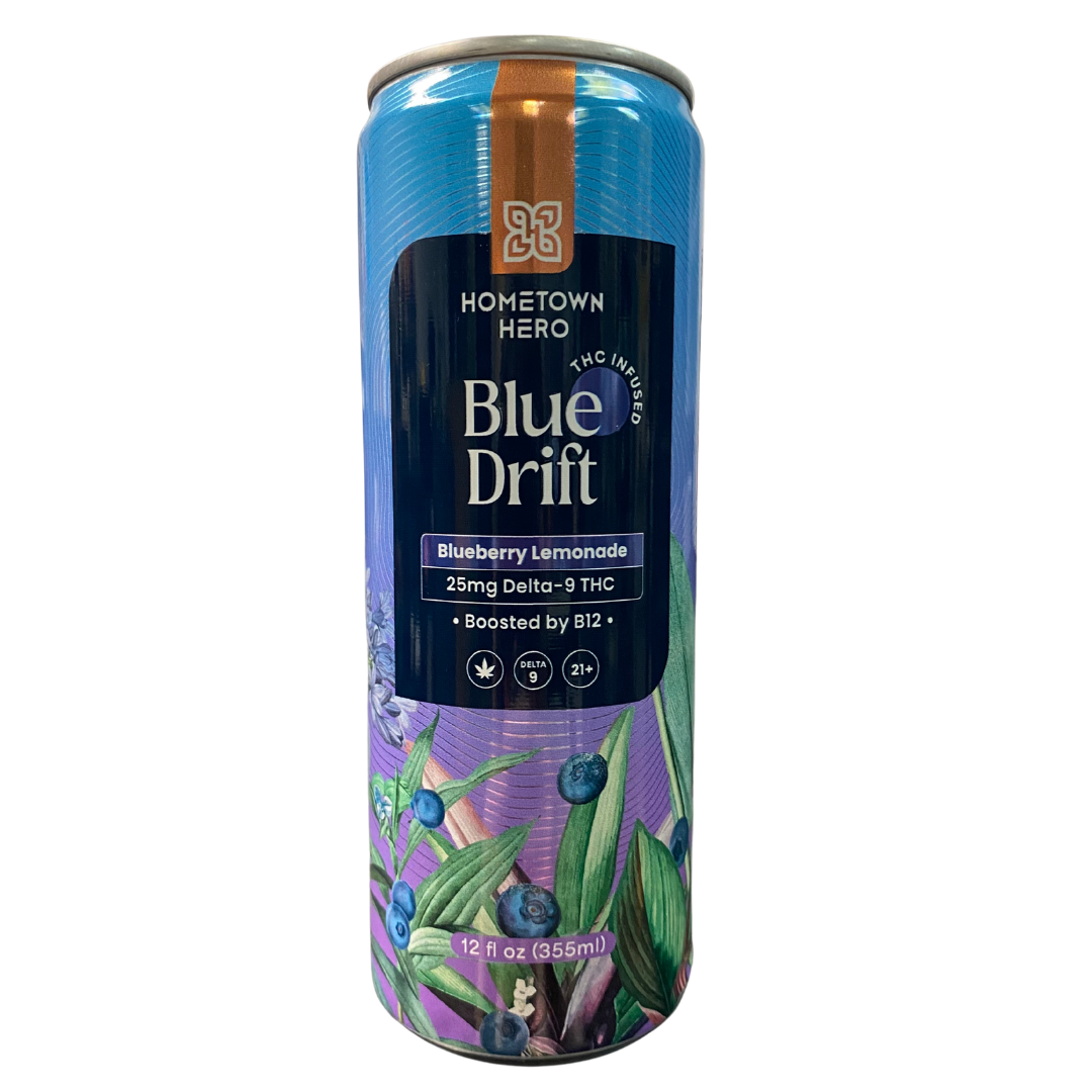 Delta 9 Blue Drift  25mg Lemonade | Hometown Hero 