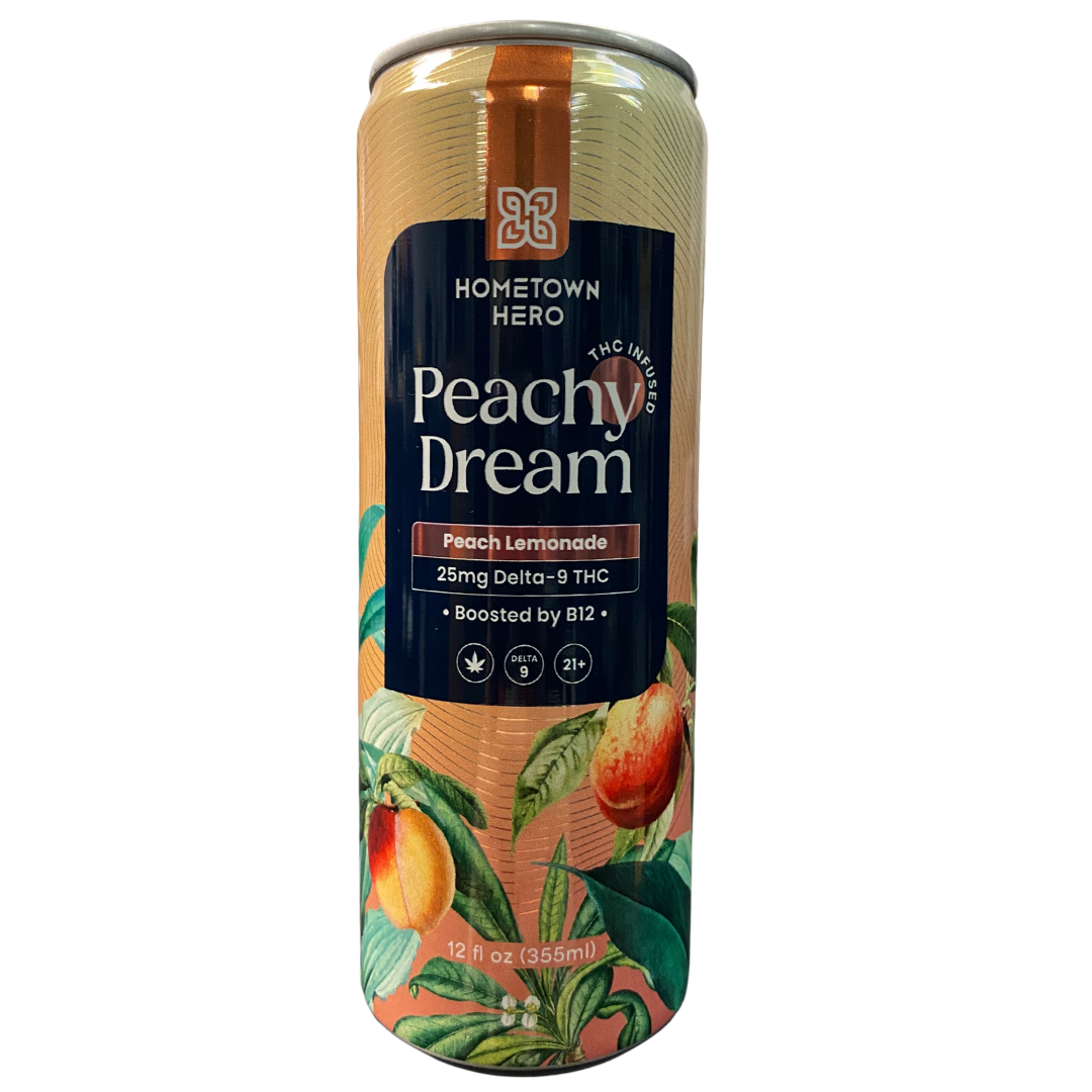 Delta 9 Peachy Dream 25mg Lemonade | Hometown Hero 