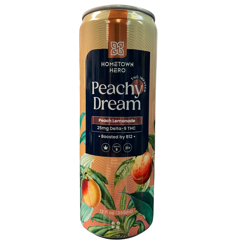 Delta 9 Peachy Dream 25mg Lemonade | Hometown Hero 