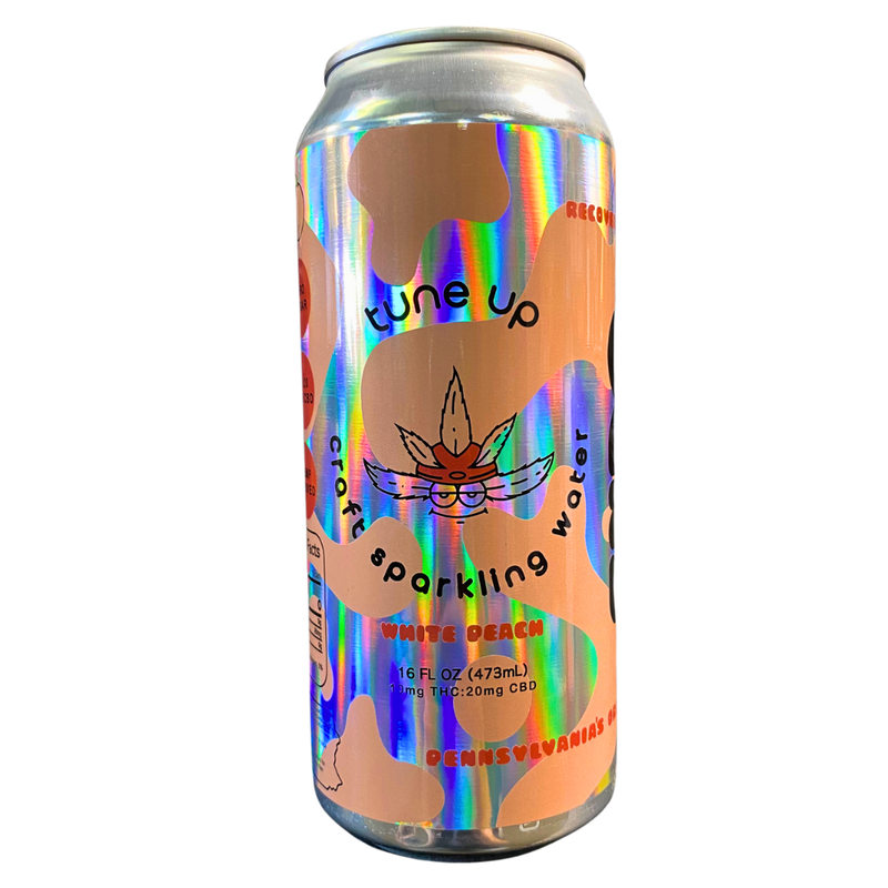 Delta 9 White Peach Sparkling Water 10mg | Endo