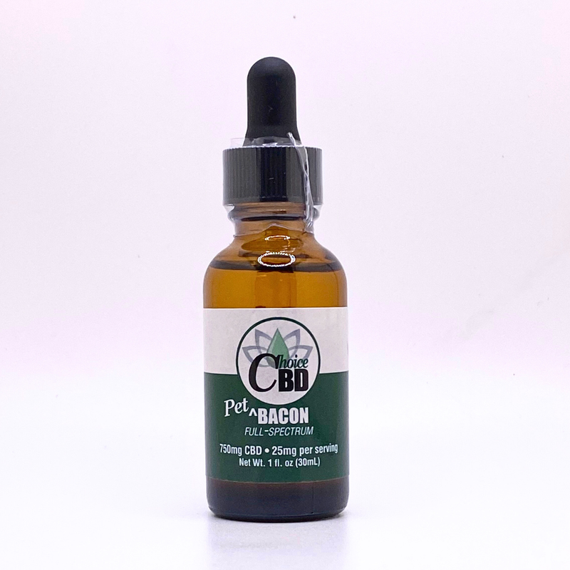 CBD Pet Tincture Bacon 750mg - Choice Extraction