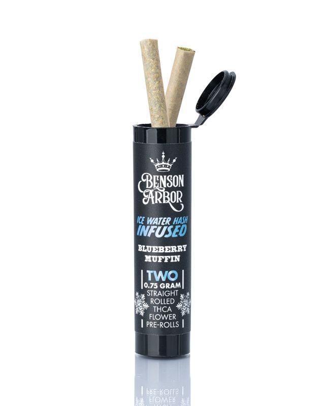 THCa Blueberry Muffin Hash Infused Preroll 2pk | WNC