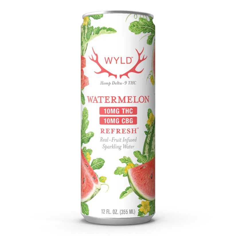 Watermelon Sparkling Water 10mg THC:CBG | Wyld