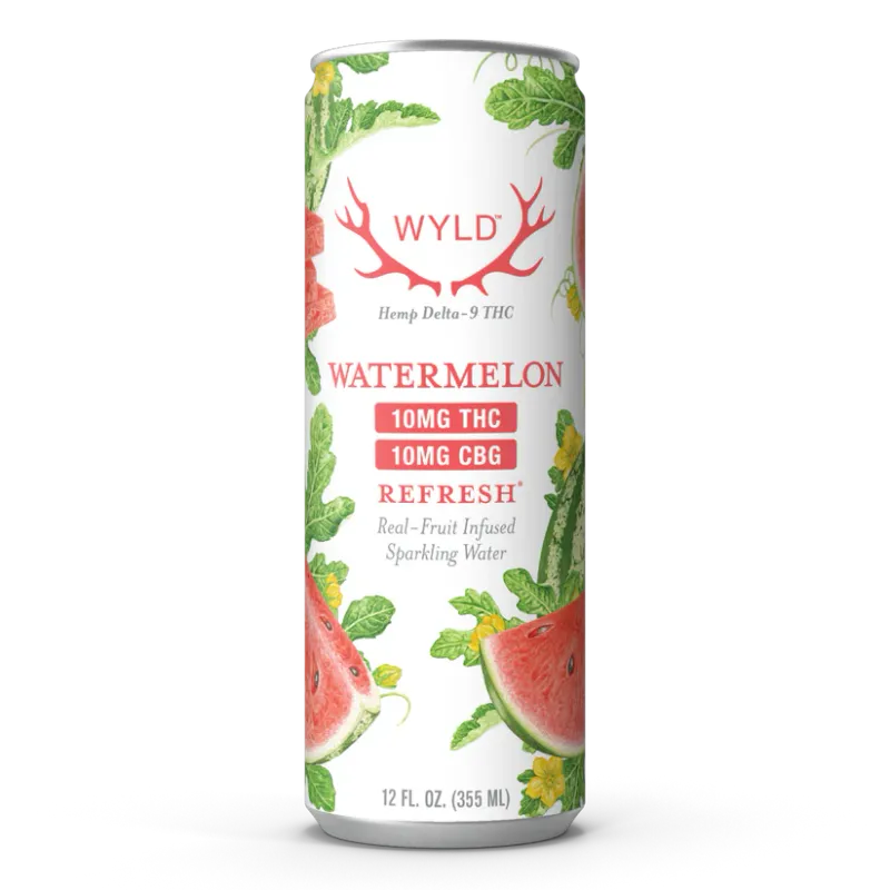 Watermelon Sparkling Water 10mg THC:CBG | Wyld