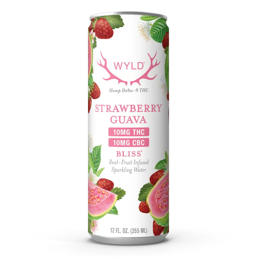 Strawberry Guava Sparkling Water 10mg THC:CBC | Wyld