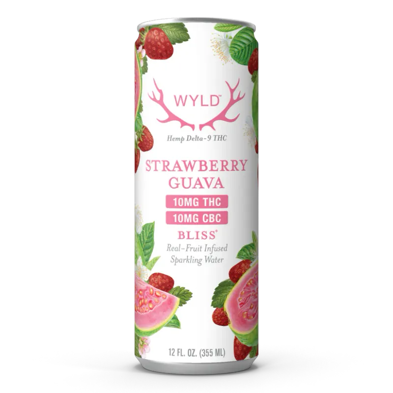 Strawberry Guava Sparkling Water 10mg THC:CBC | Wyld